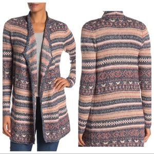 Lucky Brand Jacquard Cardigan